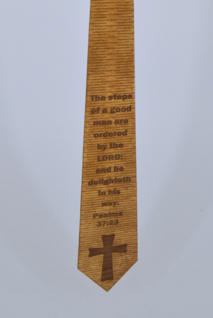 Psalm 37:23  Wood Tie