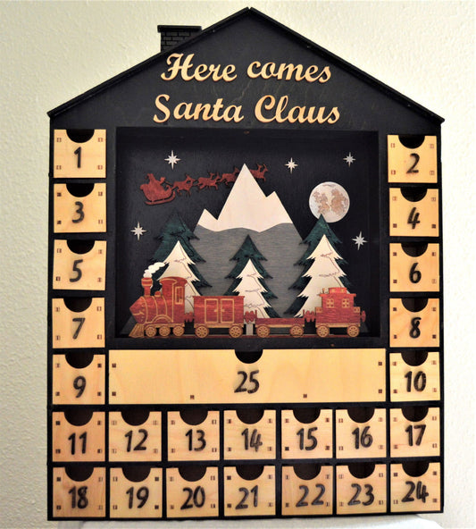 2801 Red Train, Santa's Sleigh, HCS