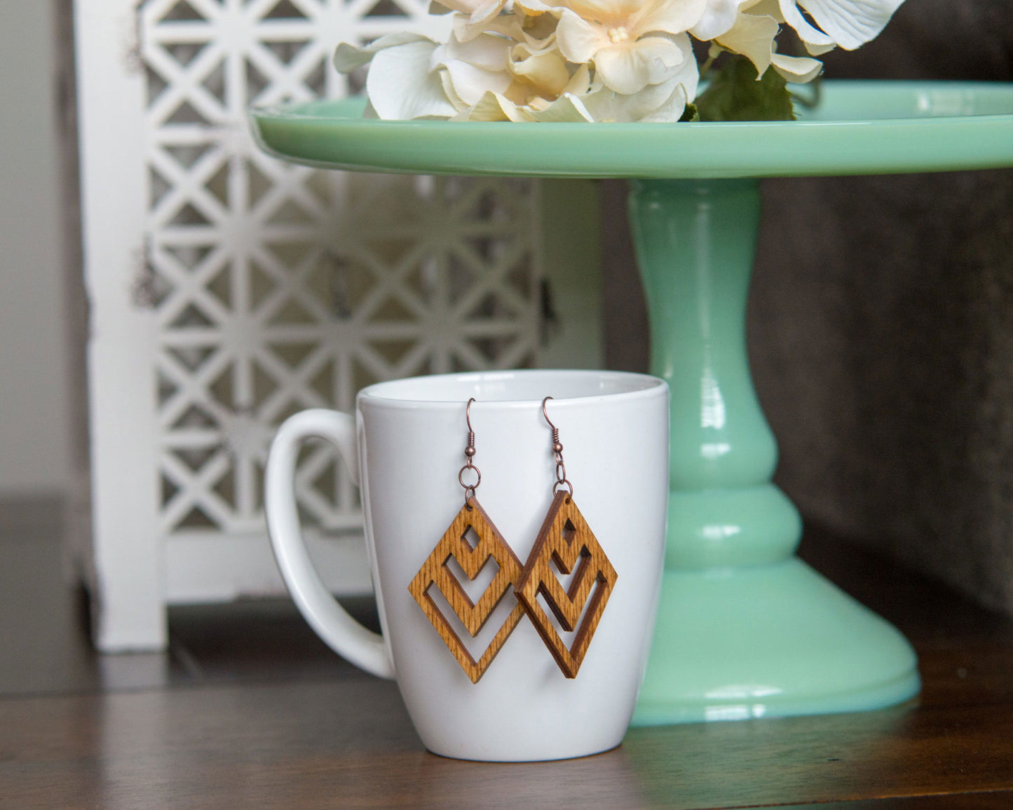 Chevron Diamond Earrings