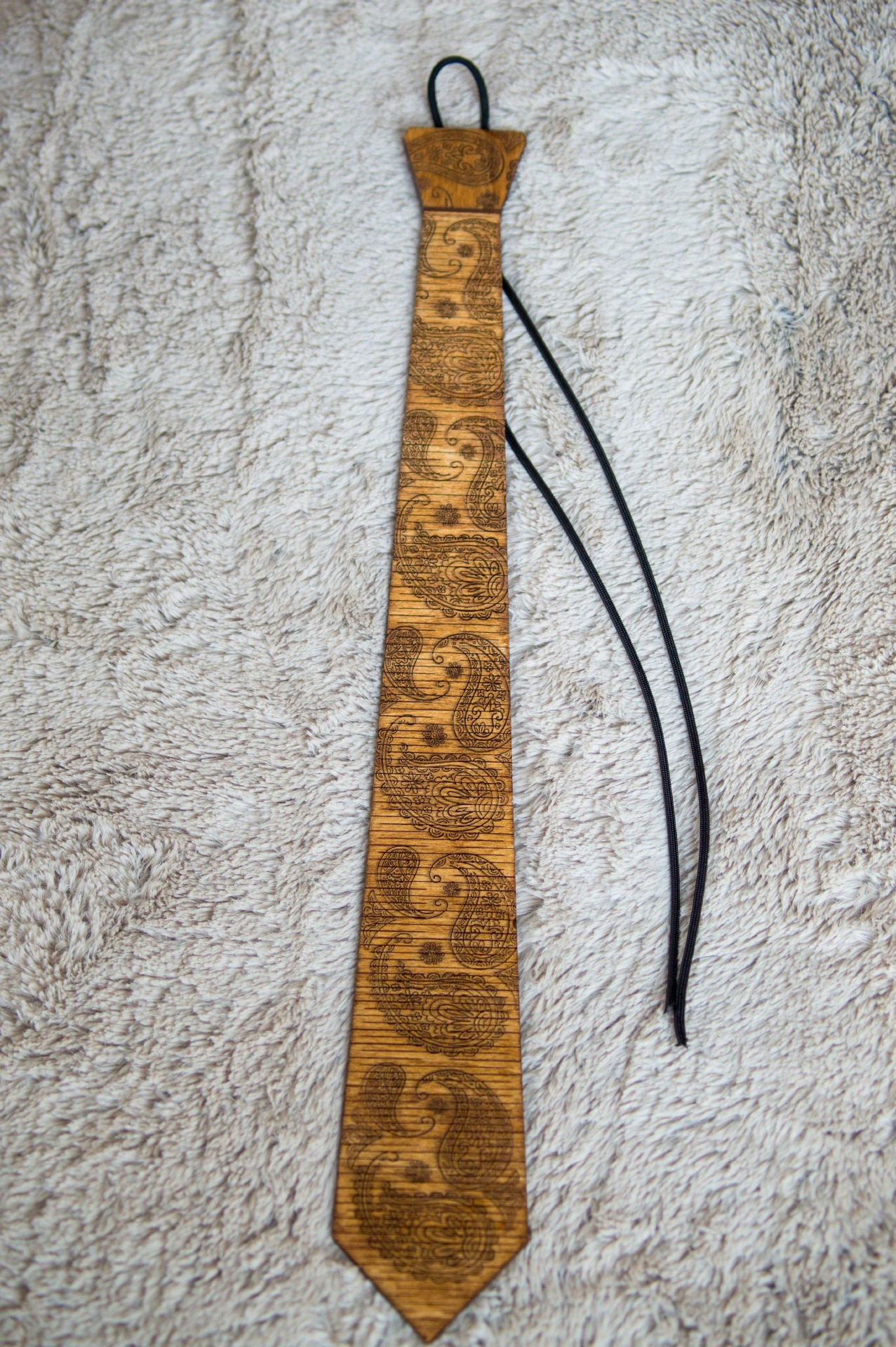 Paisley Wood Tie