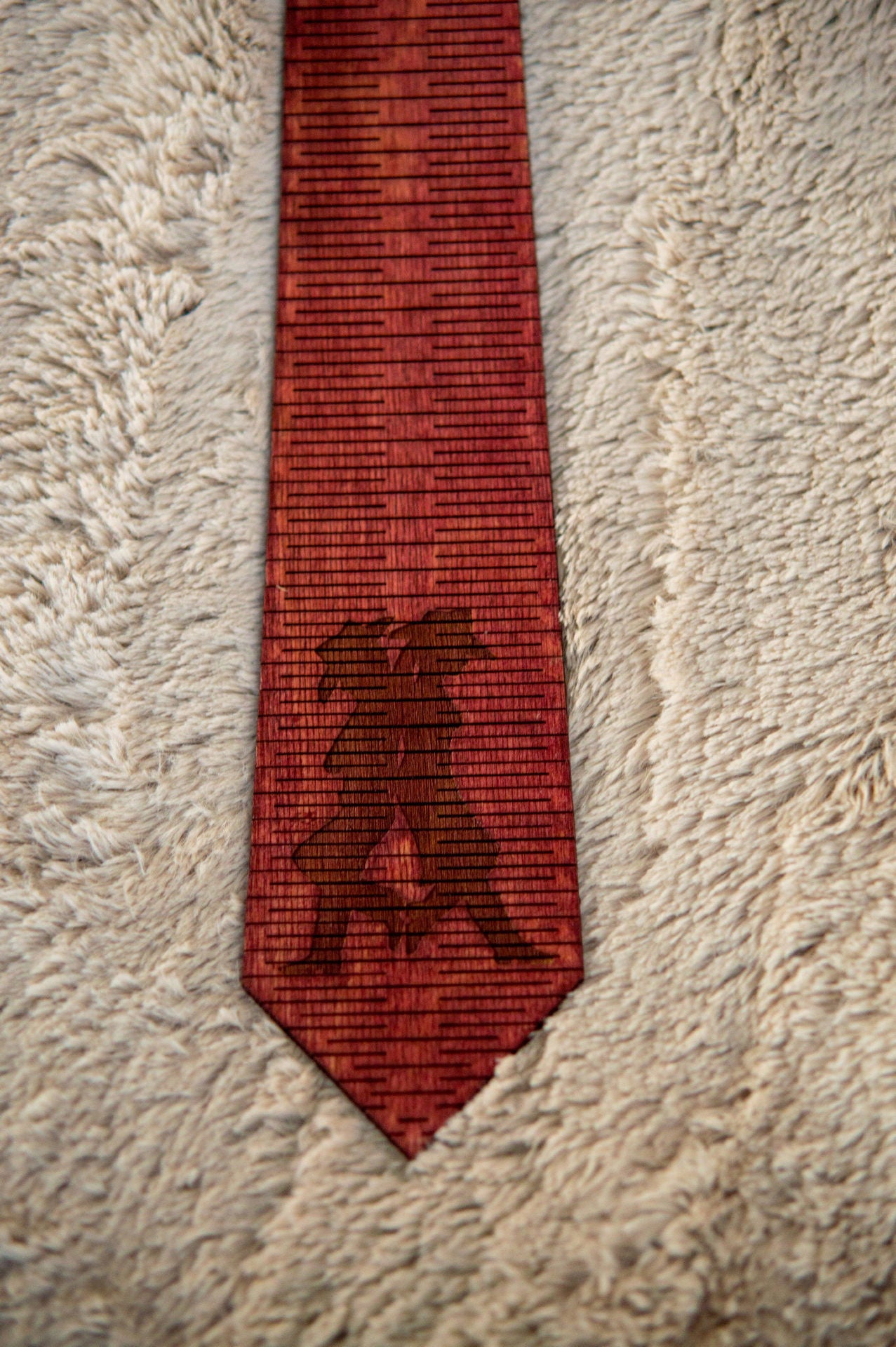 Cowboy and Cowgirl Wood Tie