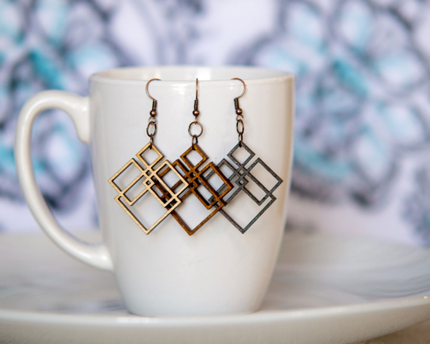 Geometric Diamonds Earrings