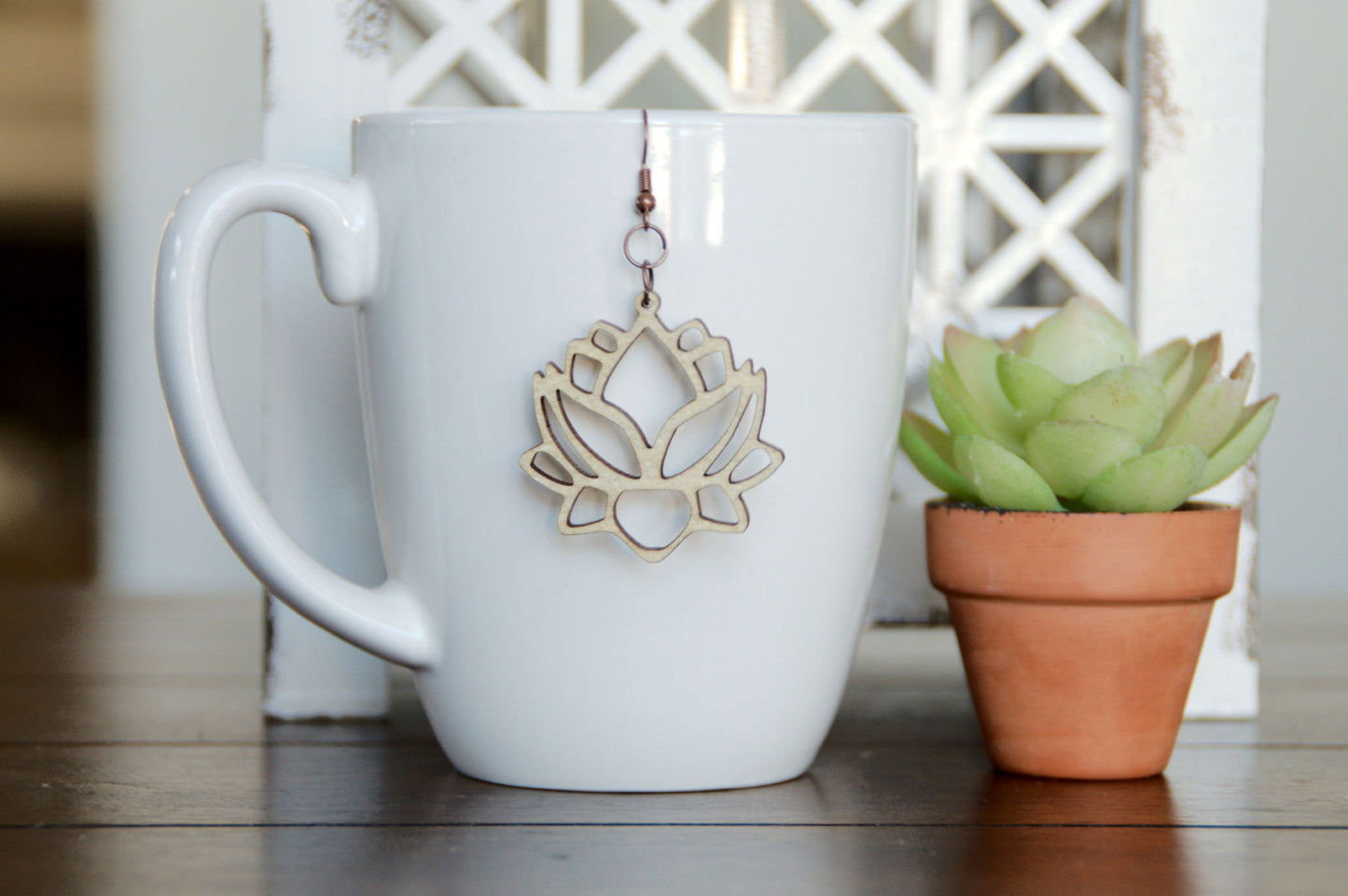 Lotus Flower Earrings