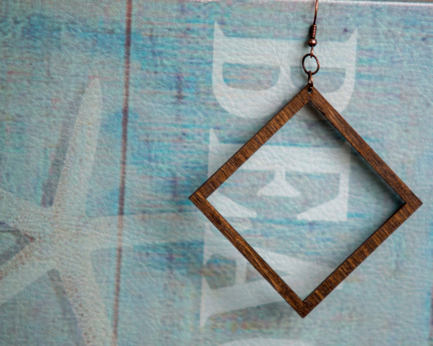 Tipped Square Earrings