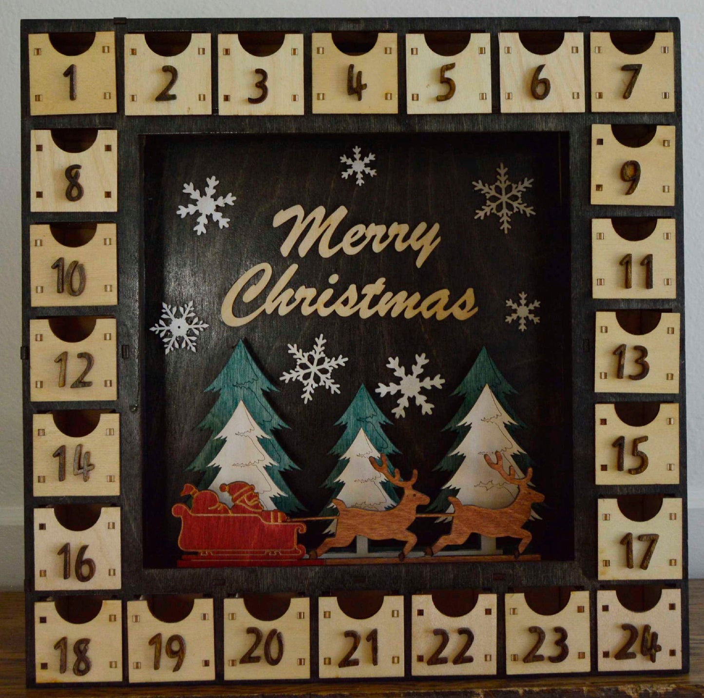 2320 Merry Christmas Santa's Sleigh 1 square