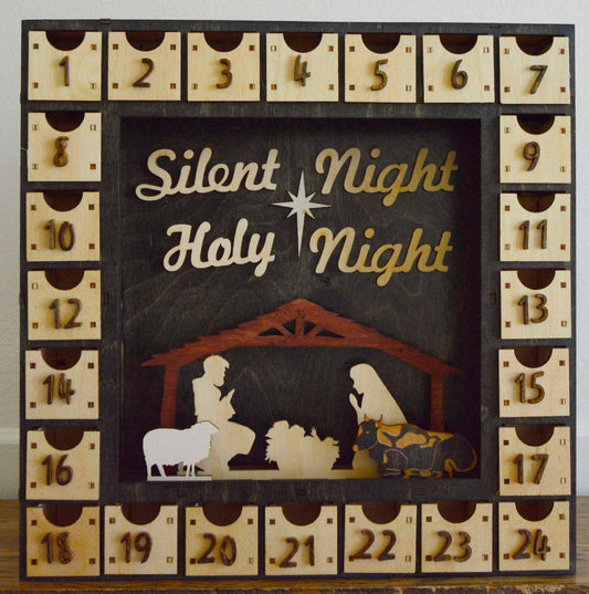 1420 Silent Night Manger 1 square