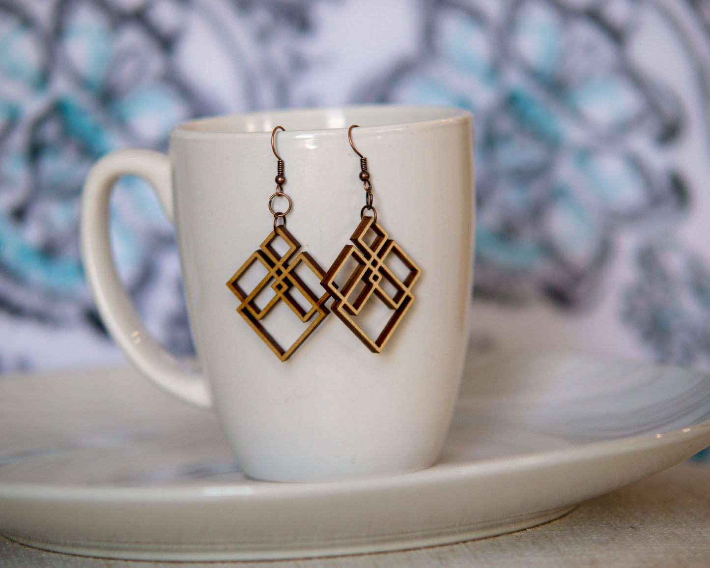 Geometric Diamonds Earrings