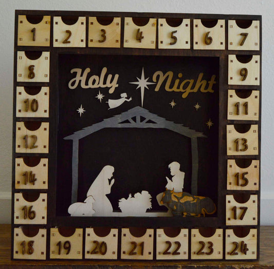 1620 Holy Night Manger Nativity 1 square