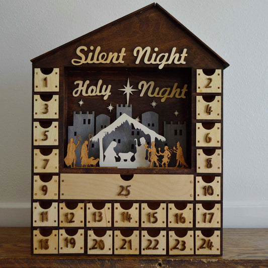 1431 Silent Night Old City Nativity 2 house