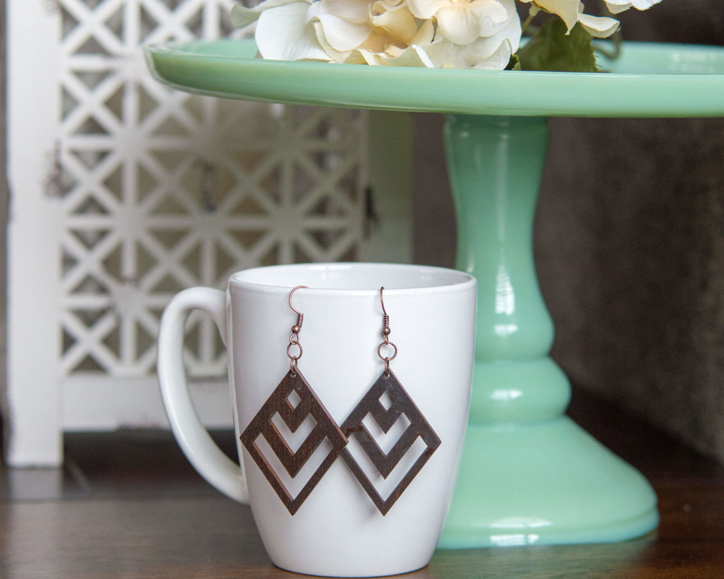 Chevron Diamond Earrings