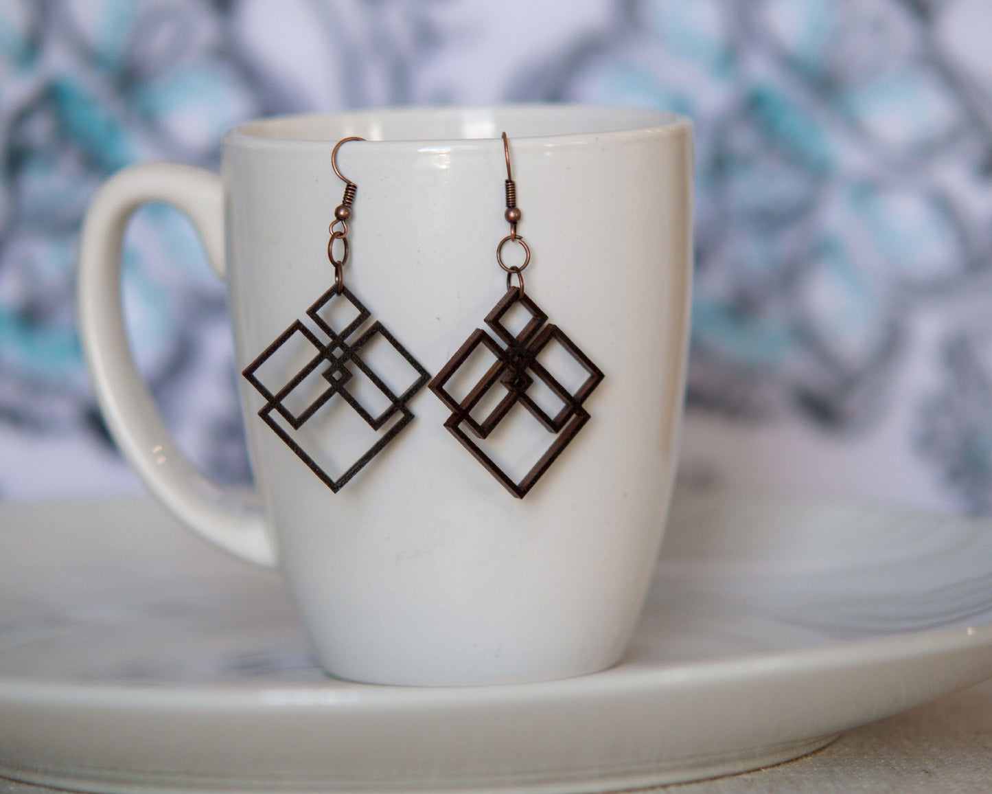 Geometric Diamonds Earrings