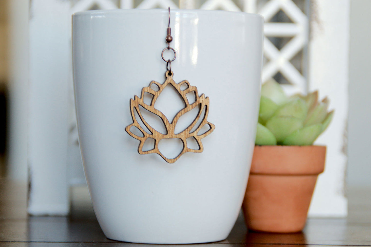 Lotus Flower Earrings